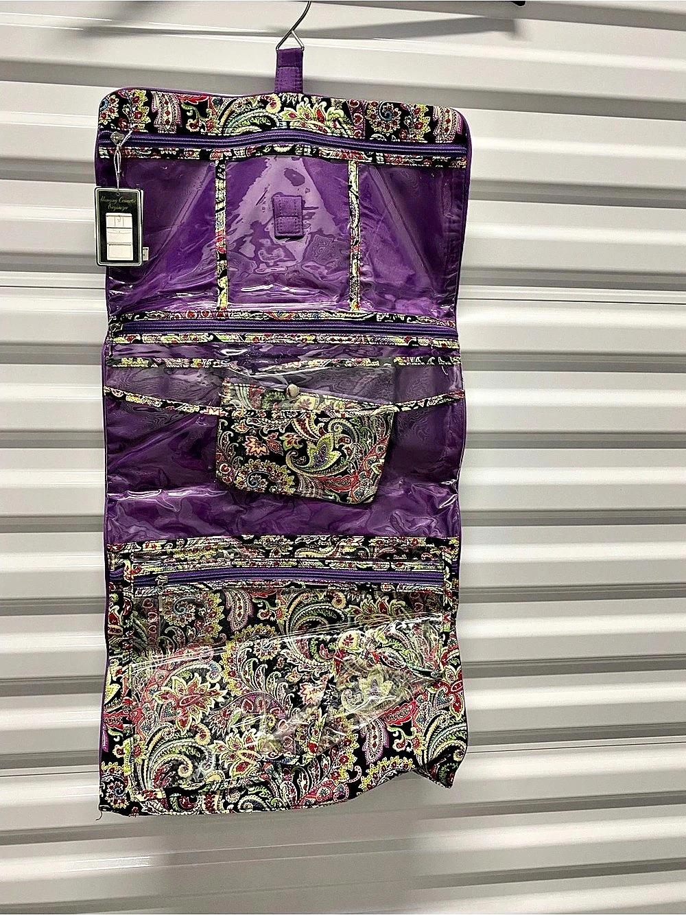Raymond Waites Hanging Cosmetic Organizer Purple & Multicolor